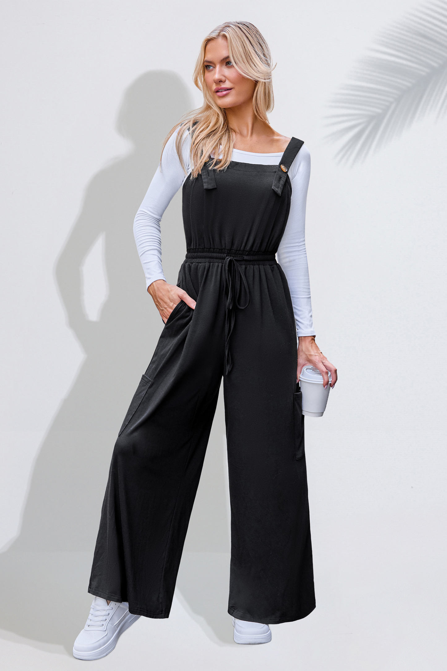 Move Along Black Jumpsuit