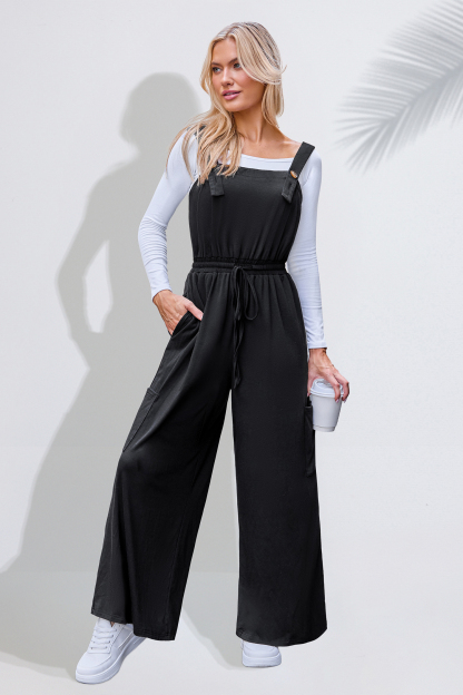 Move Along Black Jumpsuit