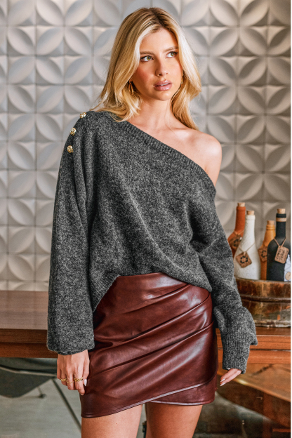 When You Know You Know Grey Sweater