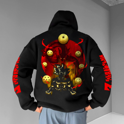 Unisex Anime Graphic Streetwear Vintage Hoodie