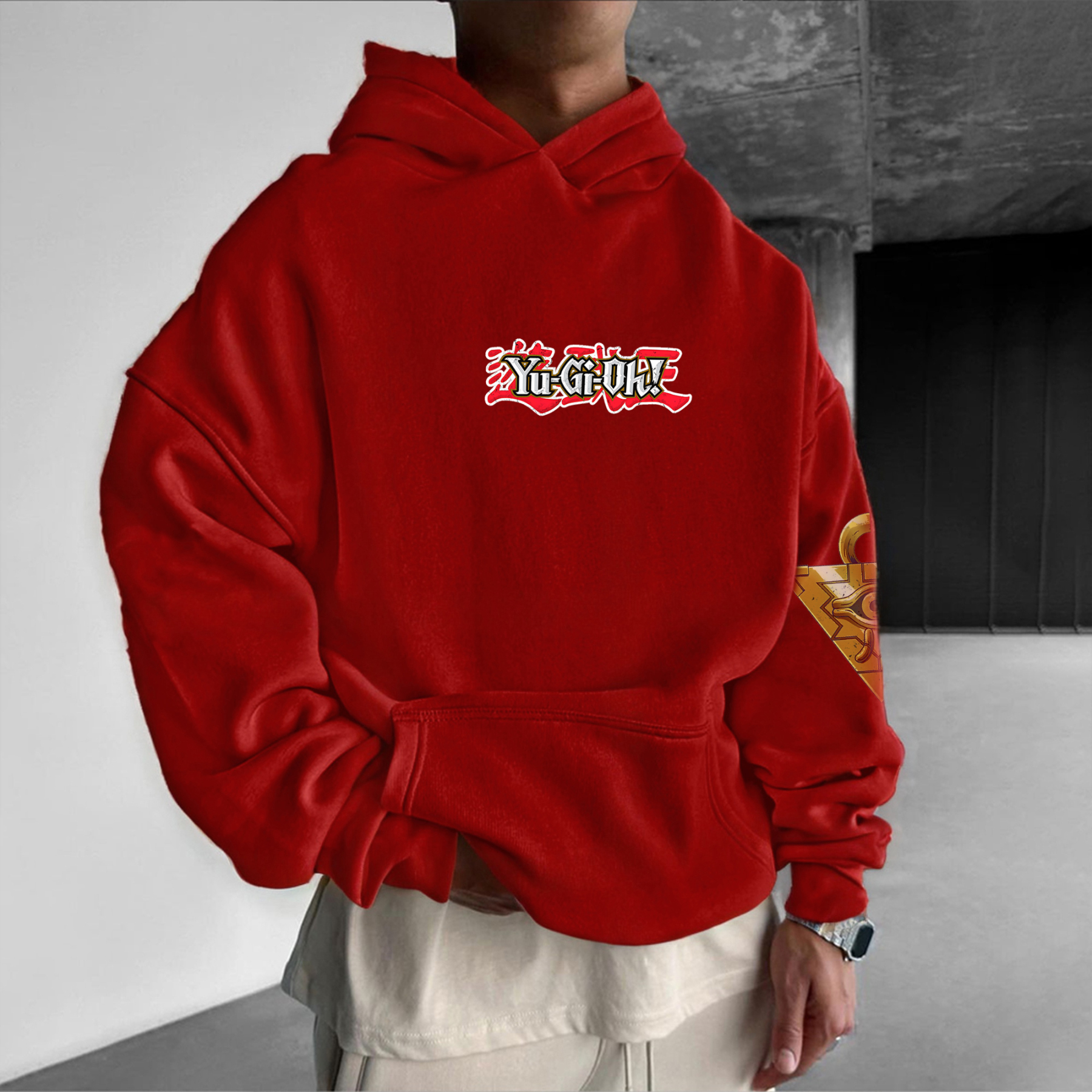 Unisex “Yu-Gi-Oh!" Anime Style Retro Hoodie