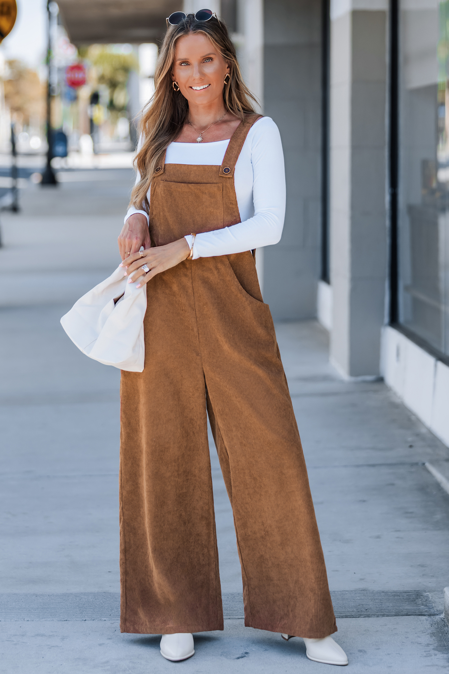 Fireside Fun Brown Jumpsuit