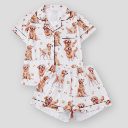 The Golden Retriever Girlie Women's Pajama Set