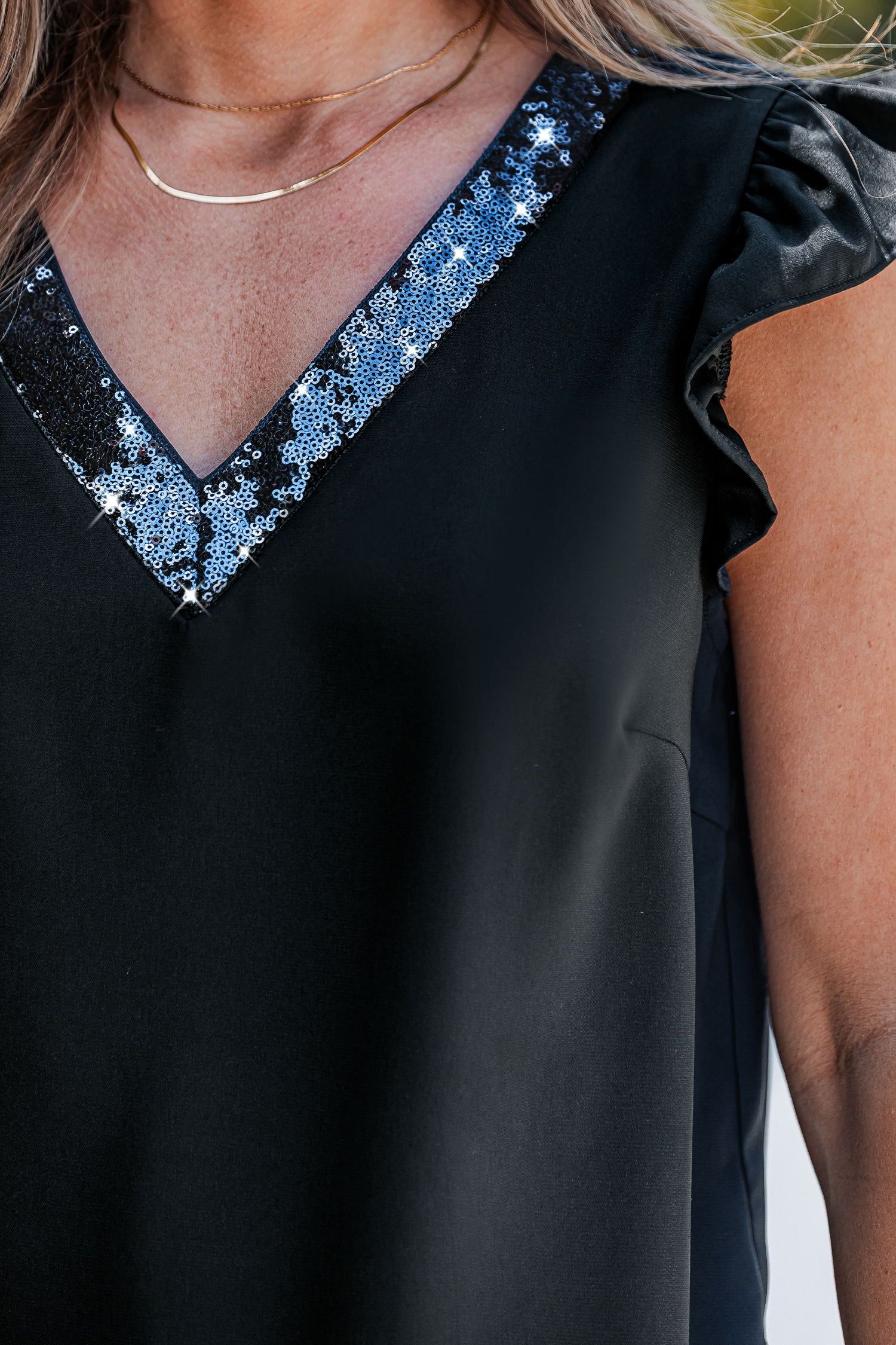 Glossed Up Black Top