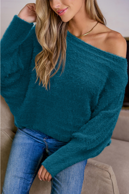 Clear Skies Ahead Blue Sweater