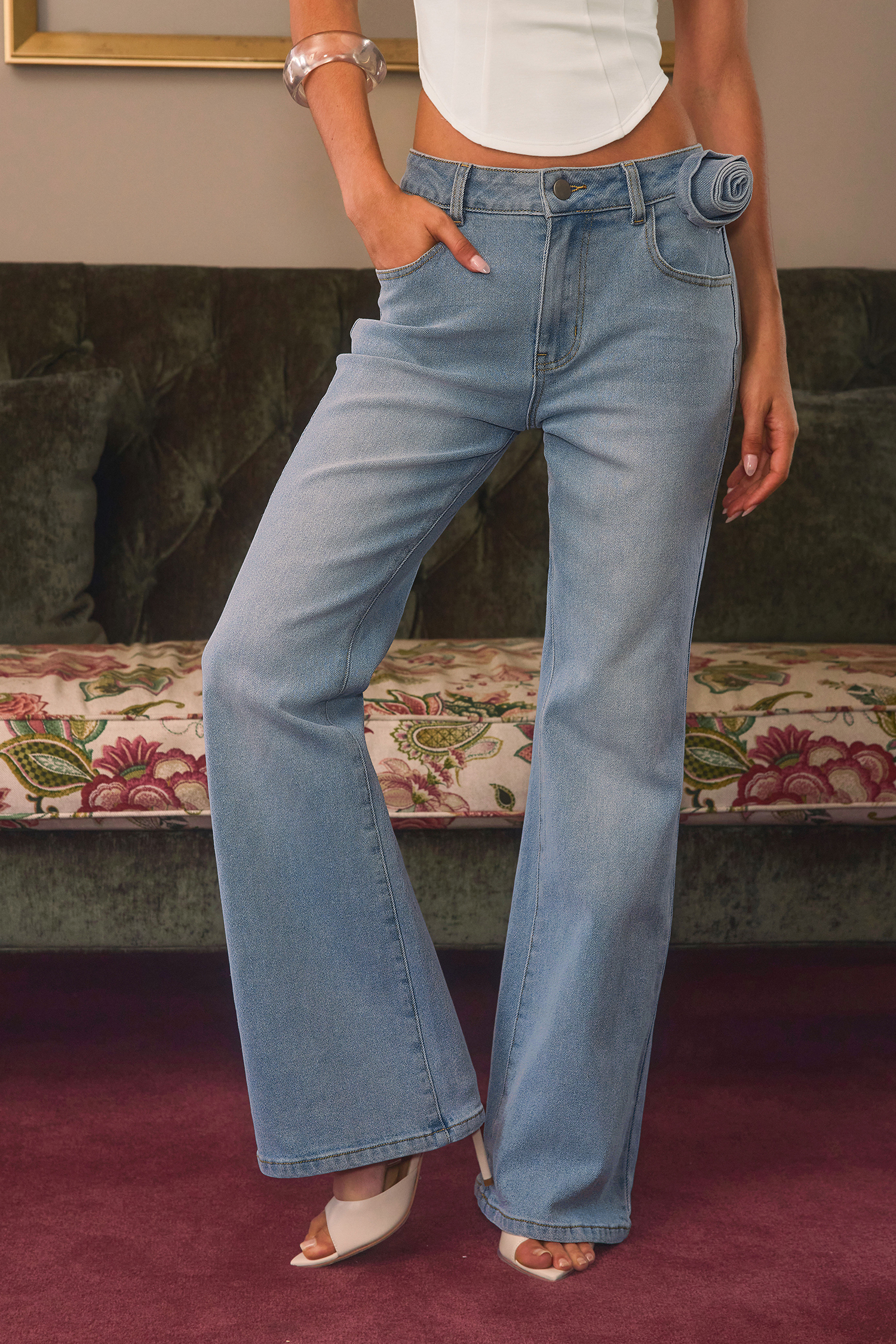 x Renee & Elisha Herbert Rose Jeans