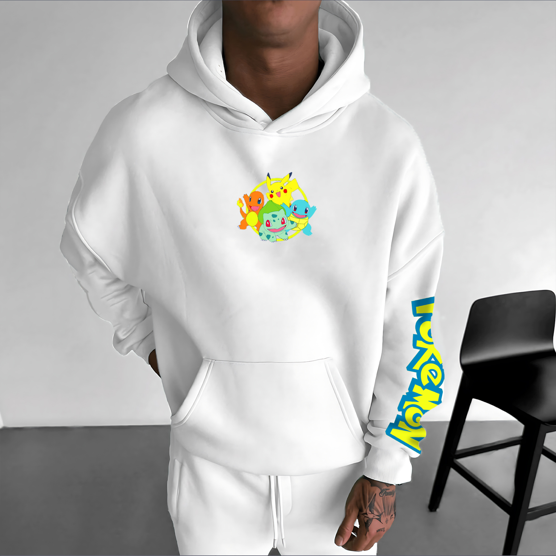 Pokémon Unisex Anime Graphic Streetwear Vintage Hoodie