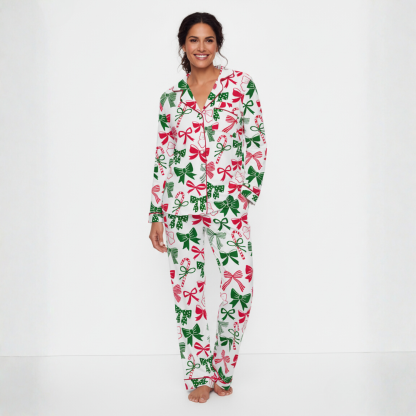 Christmas Bows Women's Pajama Set