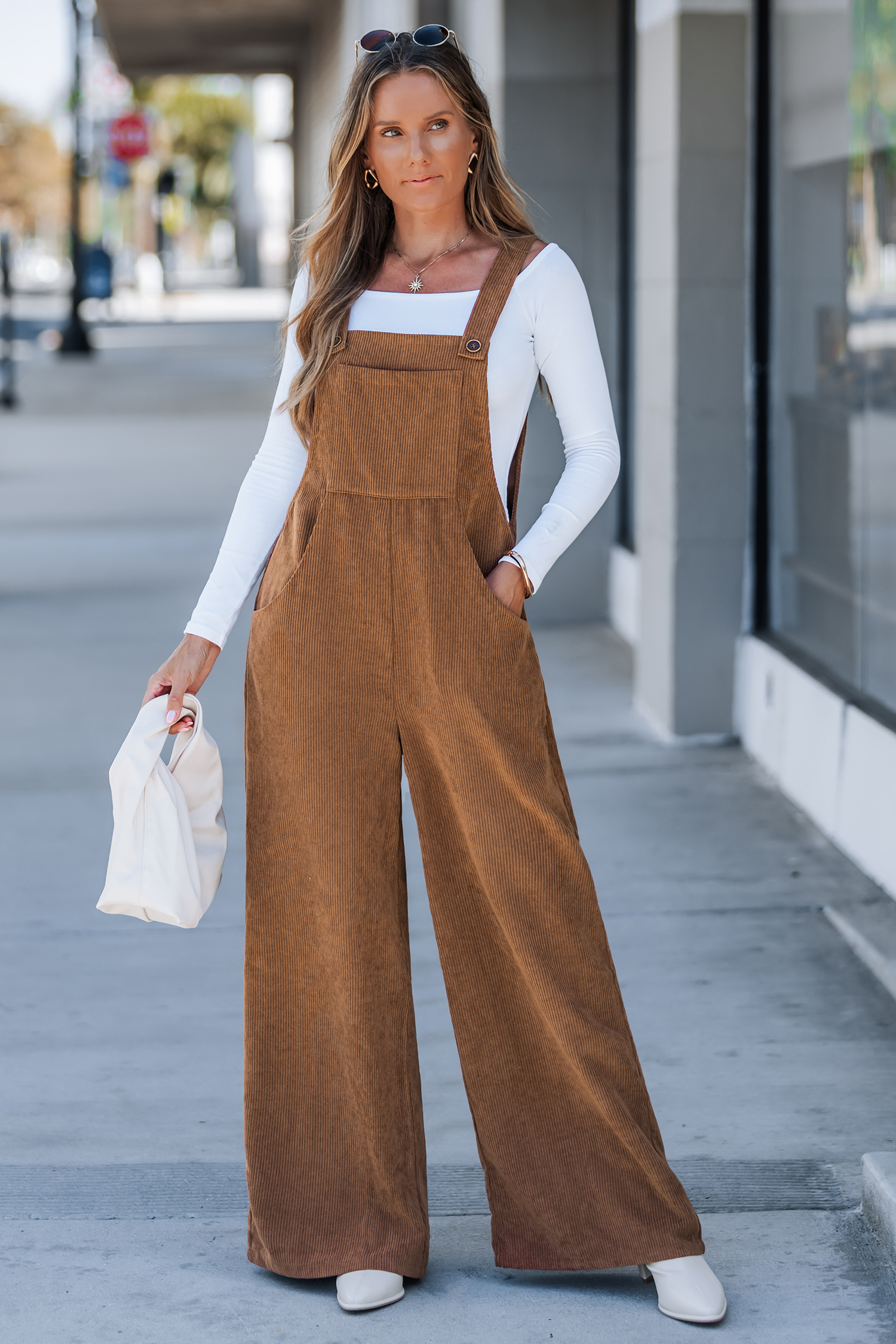 Fireside Fun Brown Jumpsuit