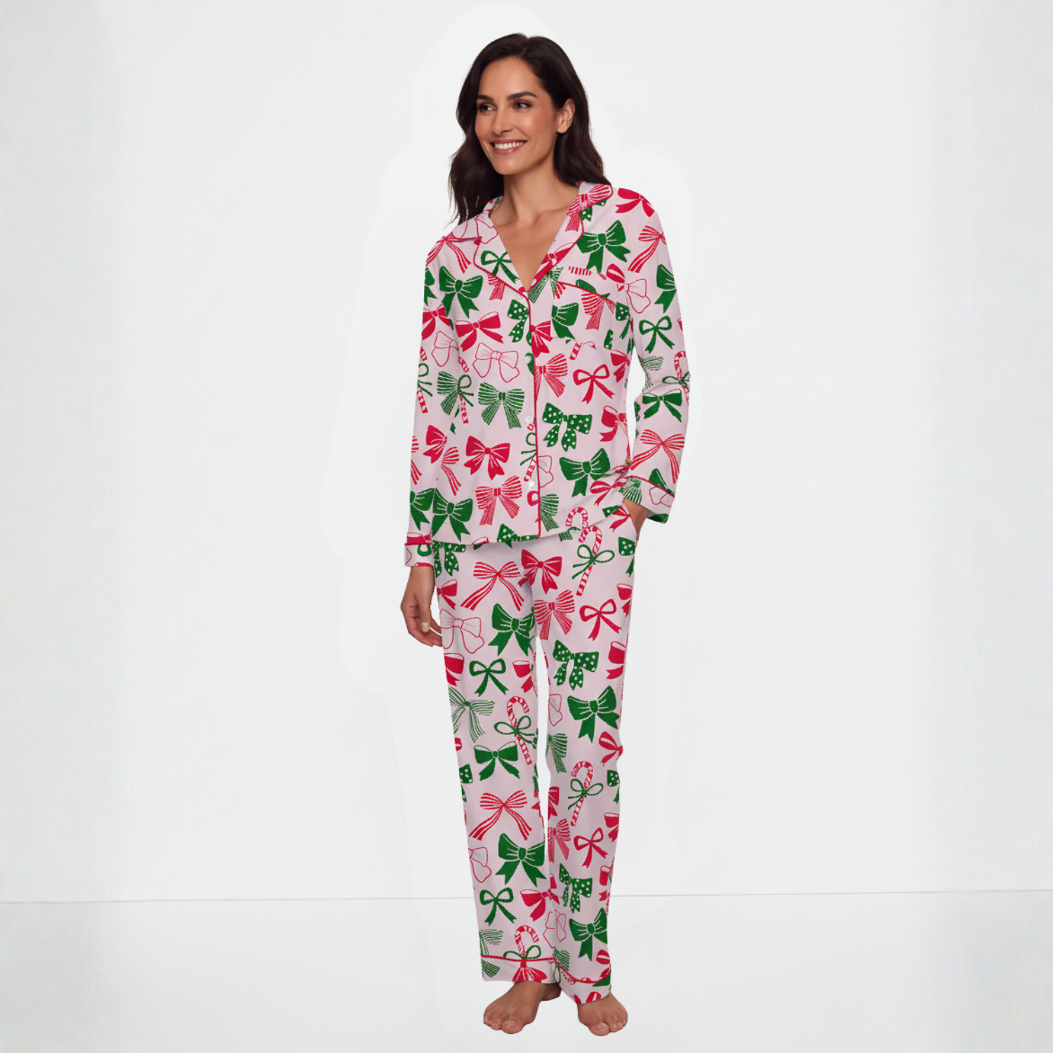 Christmas Bows Women's Pajama Set