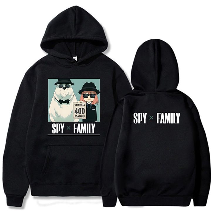 Spy x Family Hoodies Black