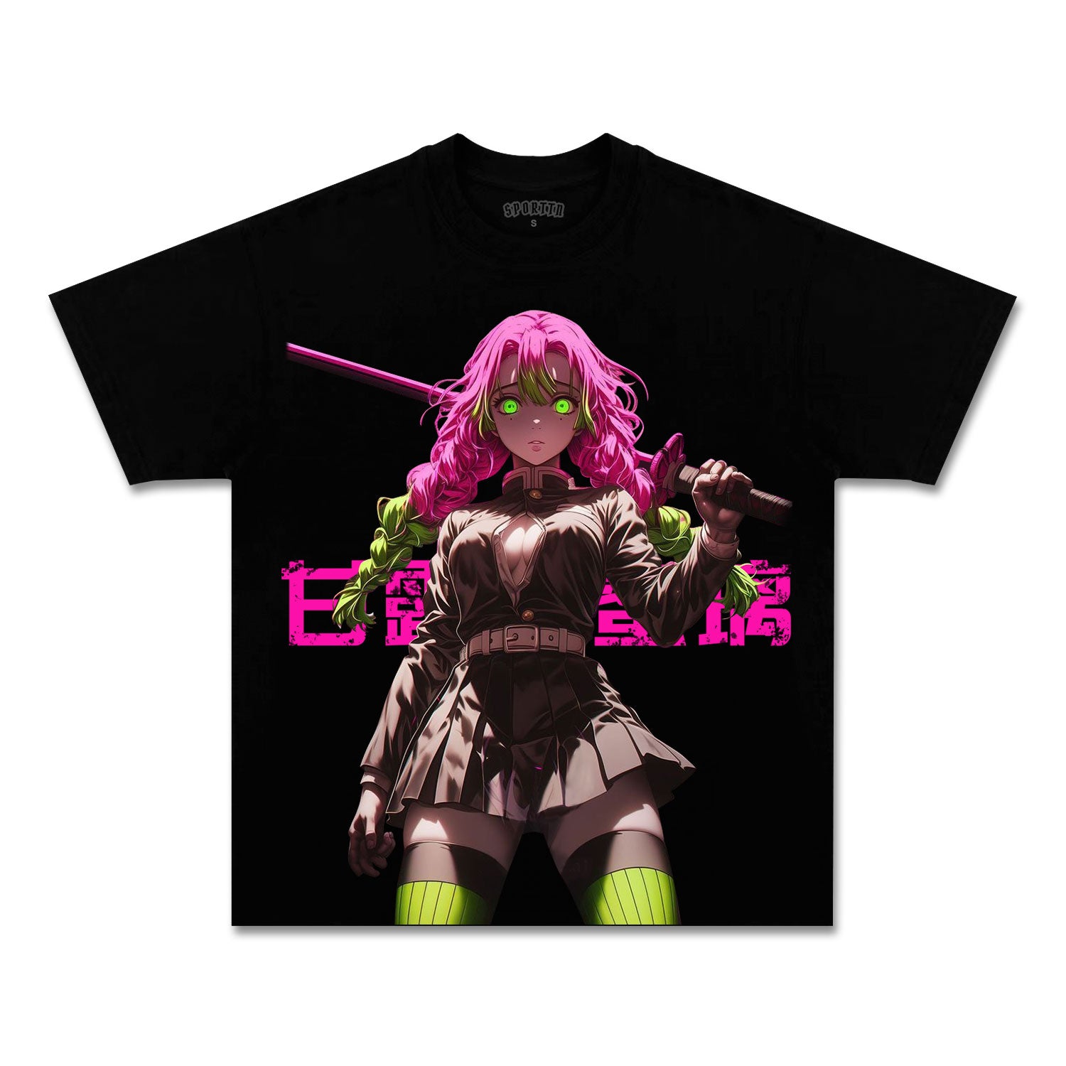 UNISEX ANIME INSPIRED VINTAGE TEE丨DEMON SLAYER-[FRONT]