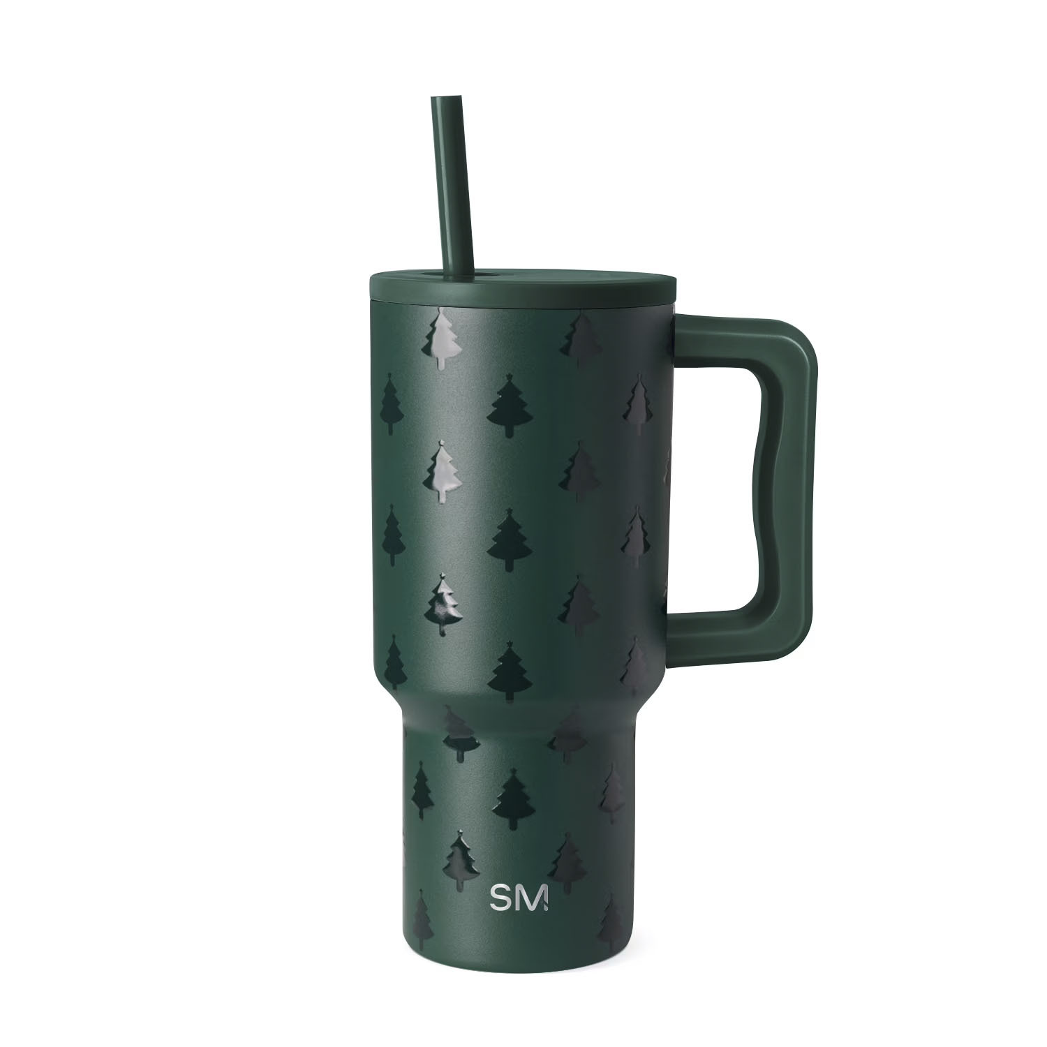 Simple Modern 30 fl oz Insulated Stainless Steel Trek Tumbler with Straw Lid | Winter Forest