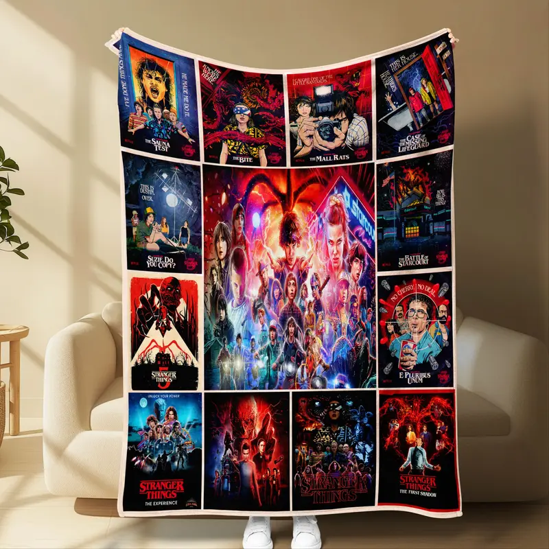 Stranger Things 5 Collection Themed Blanket