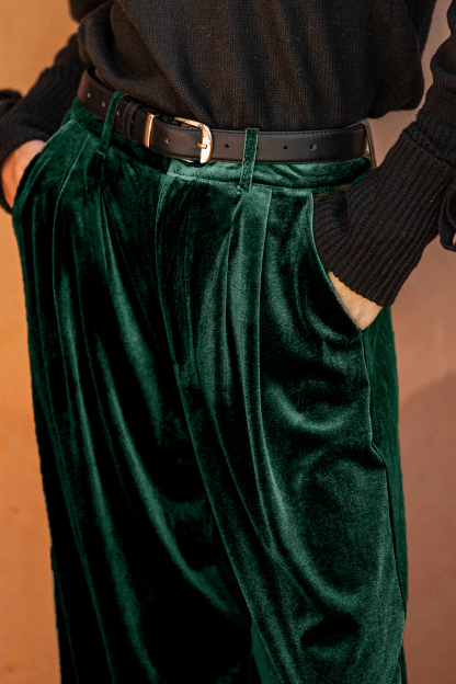 Velvet Heat Green Pants