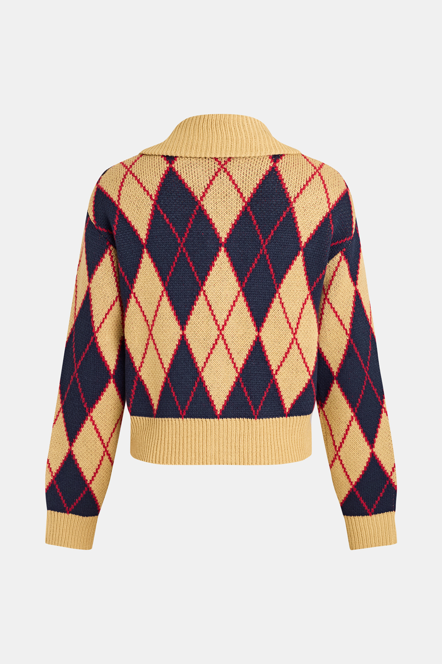 Study Hall Argyle Cardigan