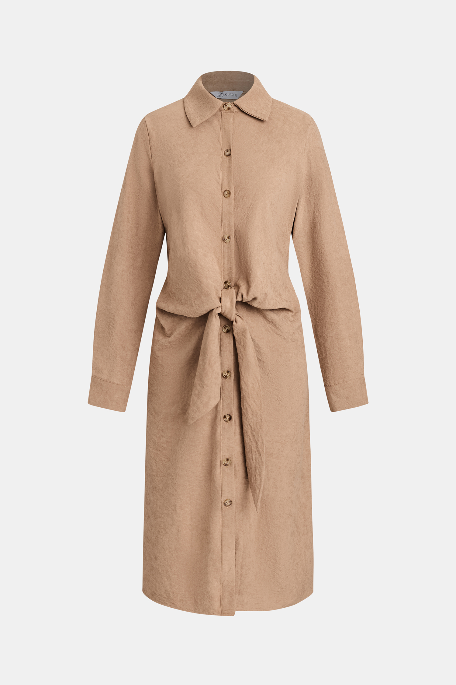 Downtown Flow Brown Midi Dress