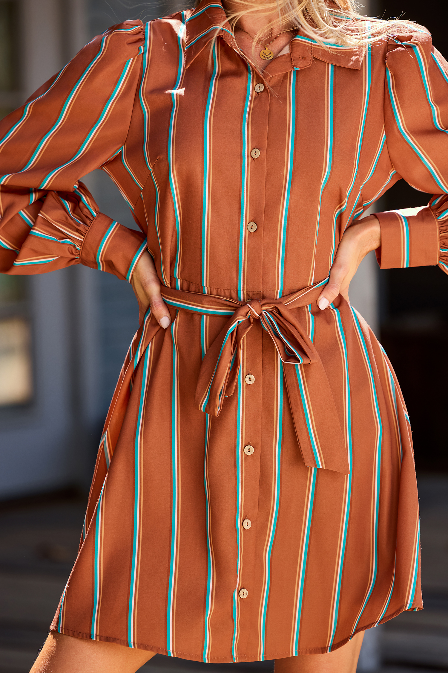 Downtown Darling Striped Mini Dress