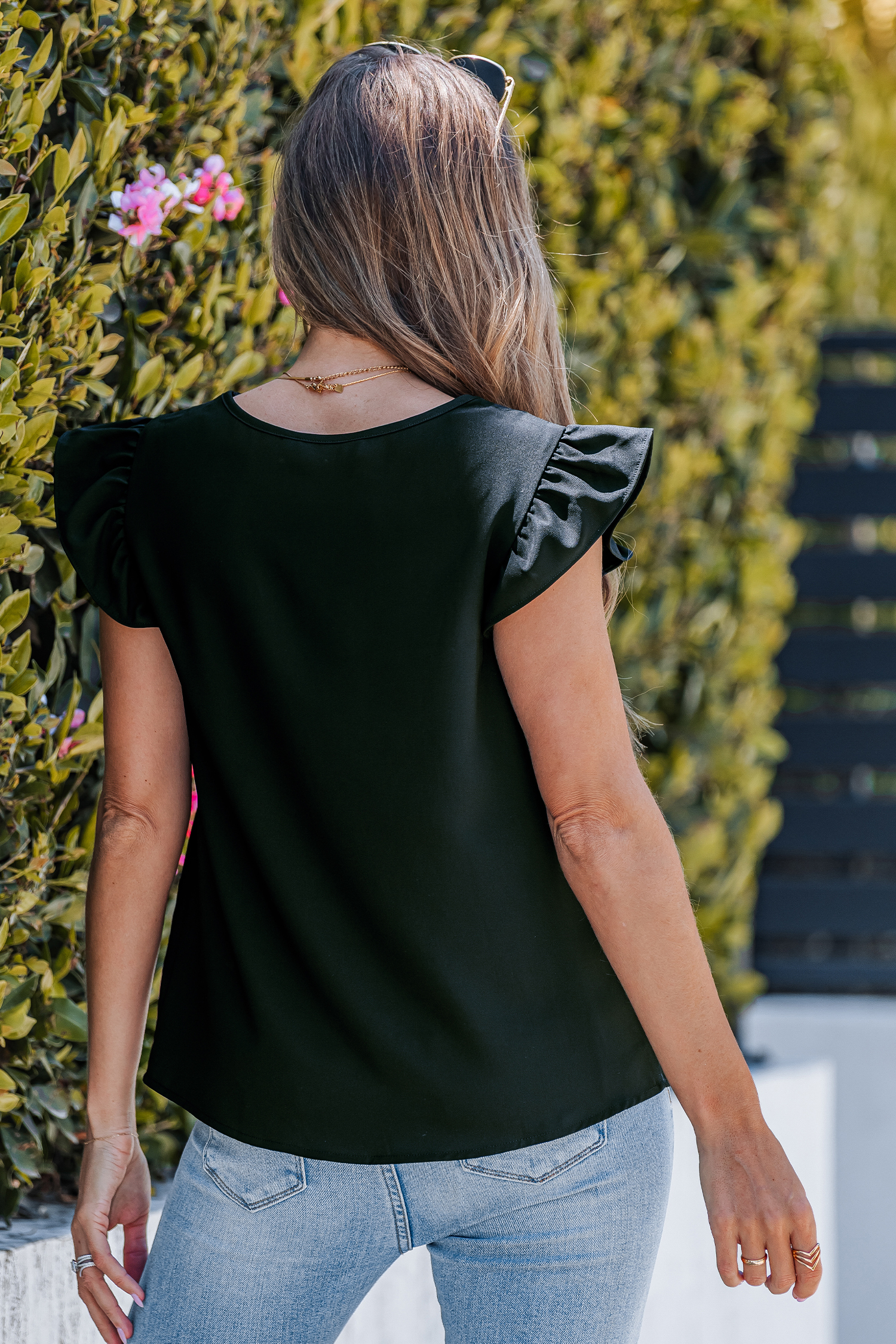 Glossed Up Black Top