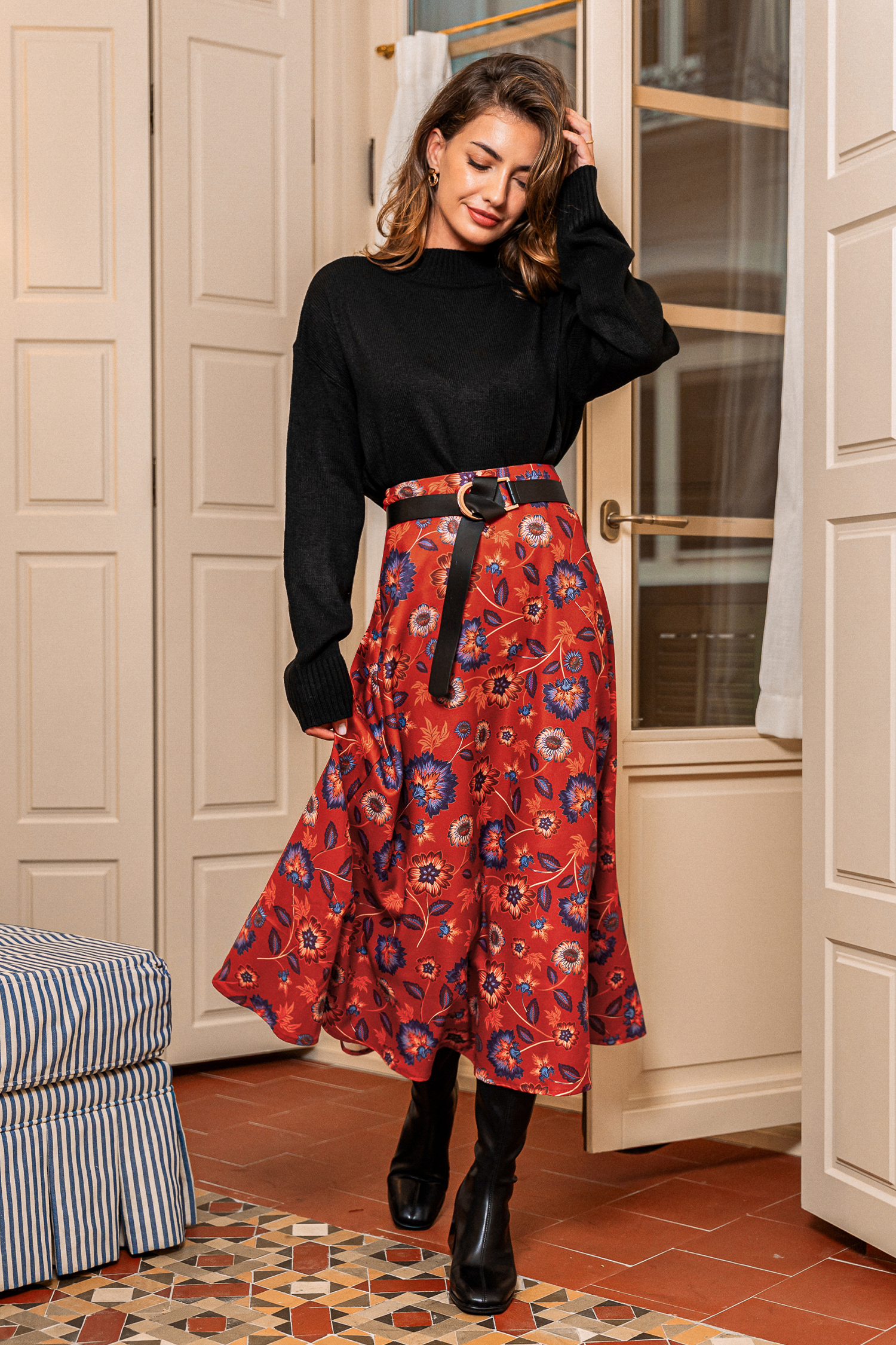 The Botanist Floral Maxi Skirt