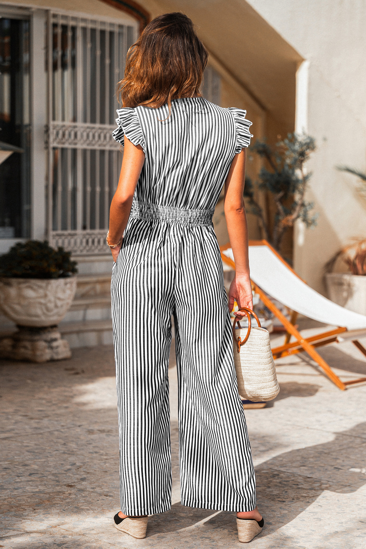 Chic Statement Striped Jumpsuit