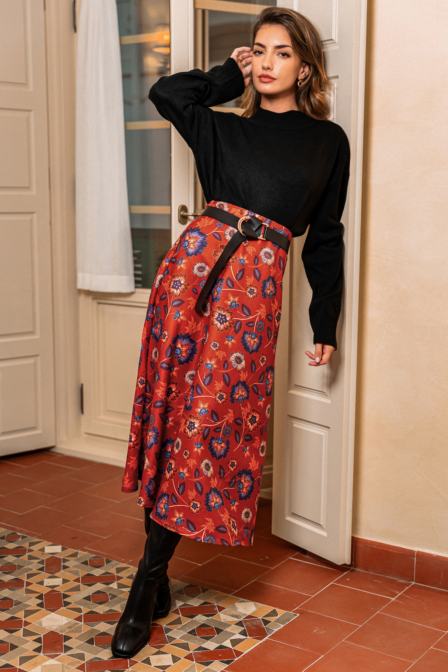 The Botanist Floral Maxi Skirt