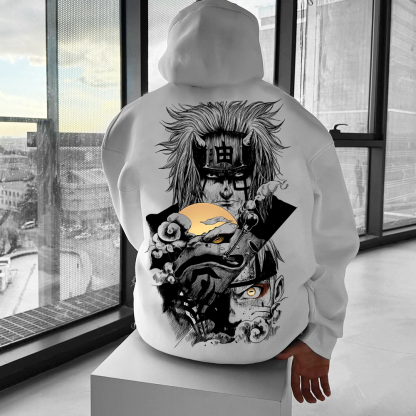 Unisex Casual  Anime “Anime”  Print Oversized Hoodie