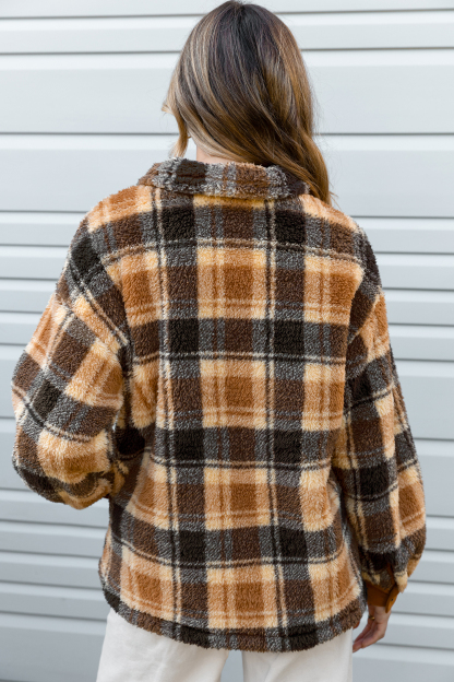 Warm Welcome Plaid Coat