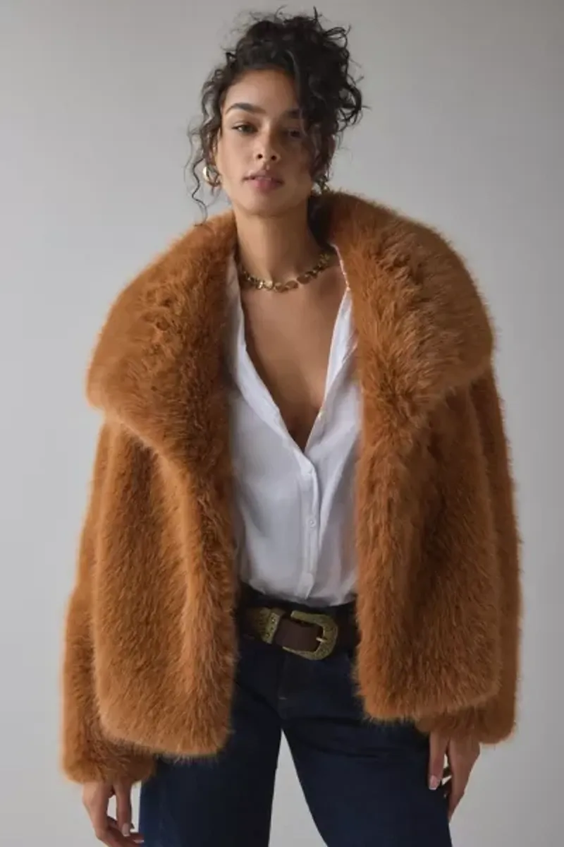 Azalea Wang Regina Faux Fur Jacket