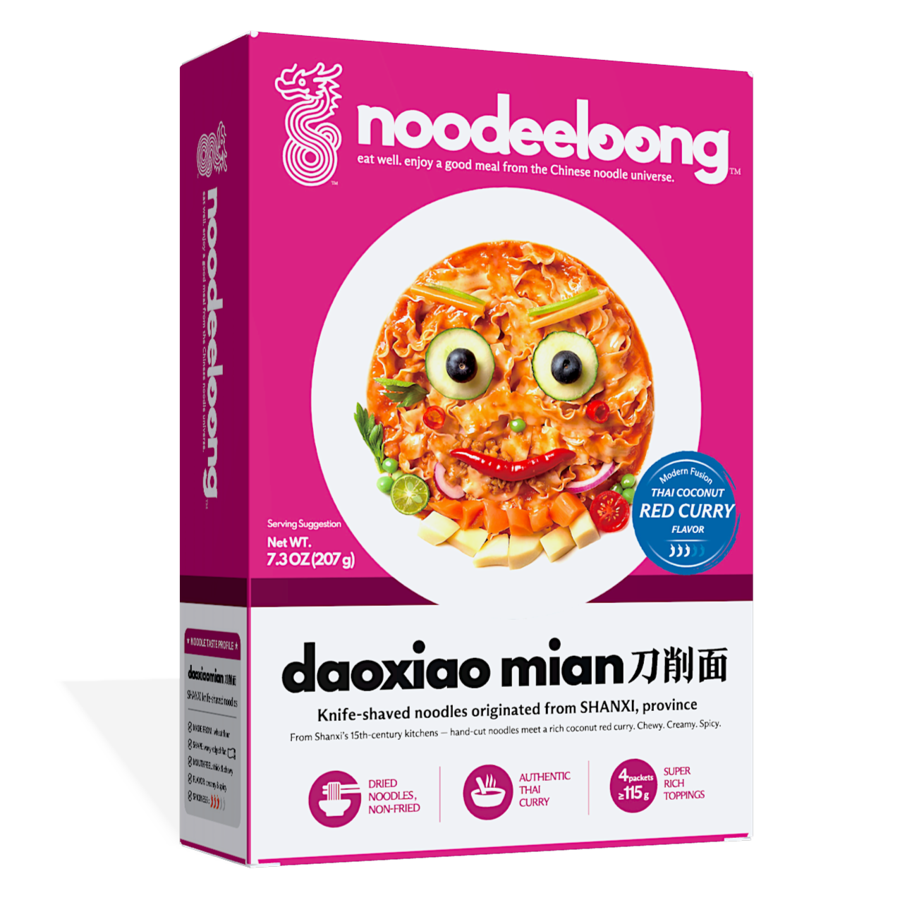 SHANXI Knife-Shaved Noodles — Thai Coconut Red Curry Flavor