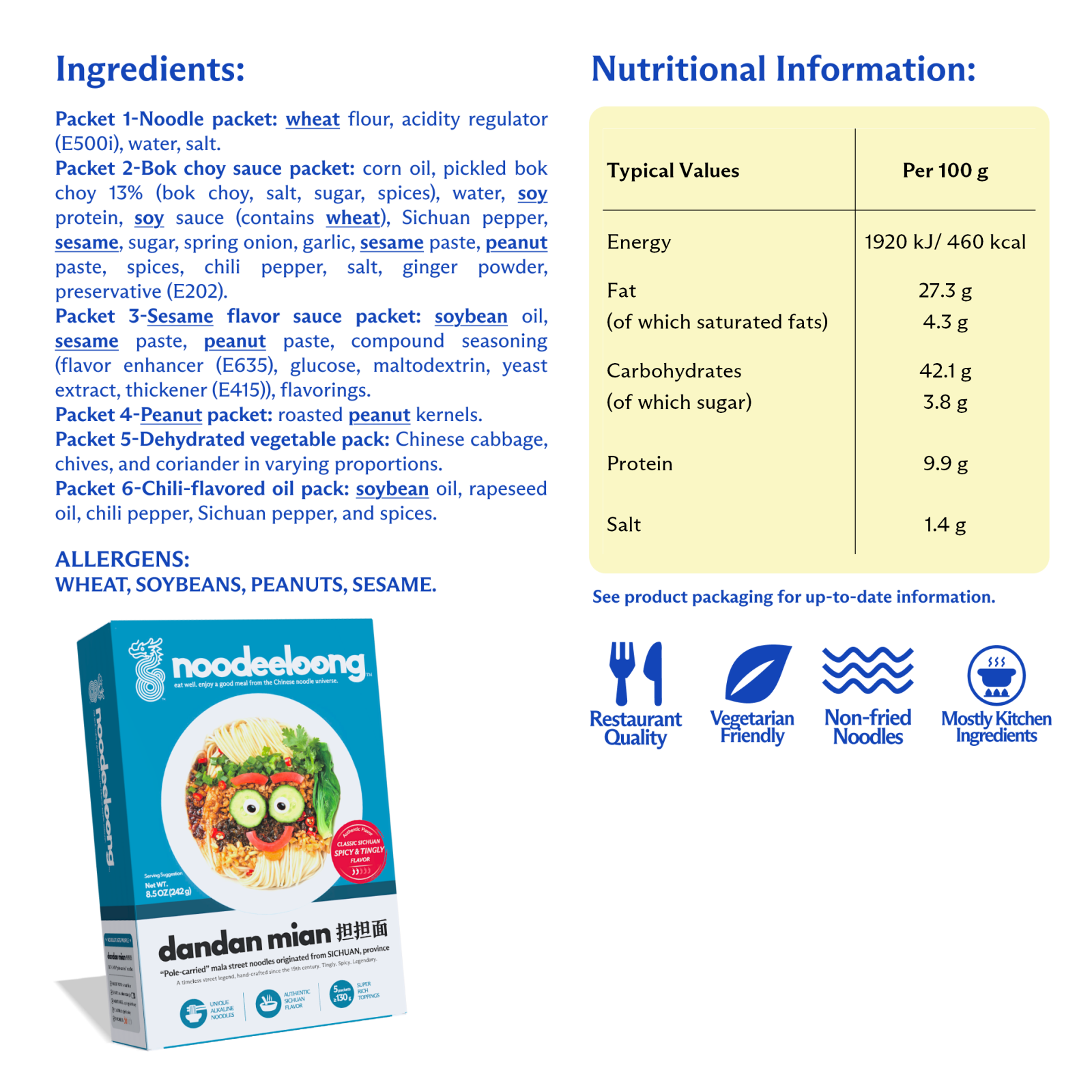 SICHUAN "pole-carried" noodles — classic SICHUAN spicy & tingly flavor