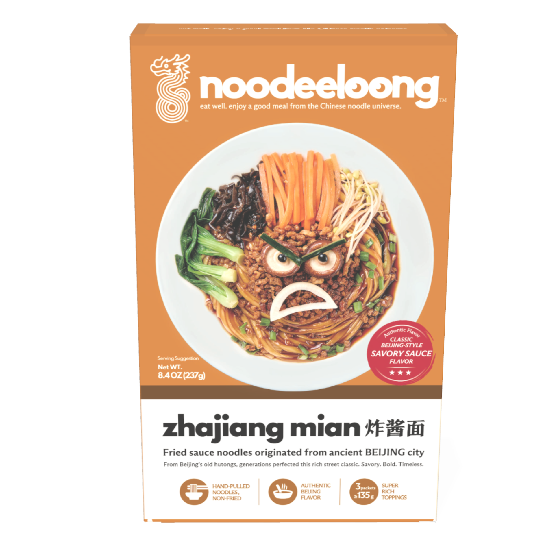 BEIJING Fried Sauce Noodles  — Classic Beijing-Style Savory Sauce Flavor