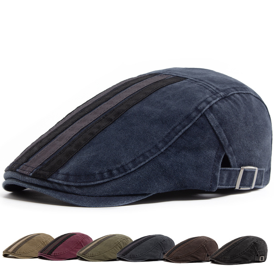 Buck | striped flat cap
