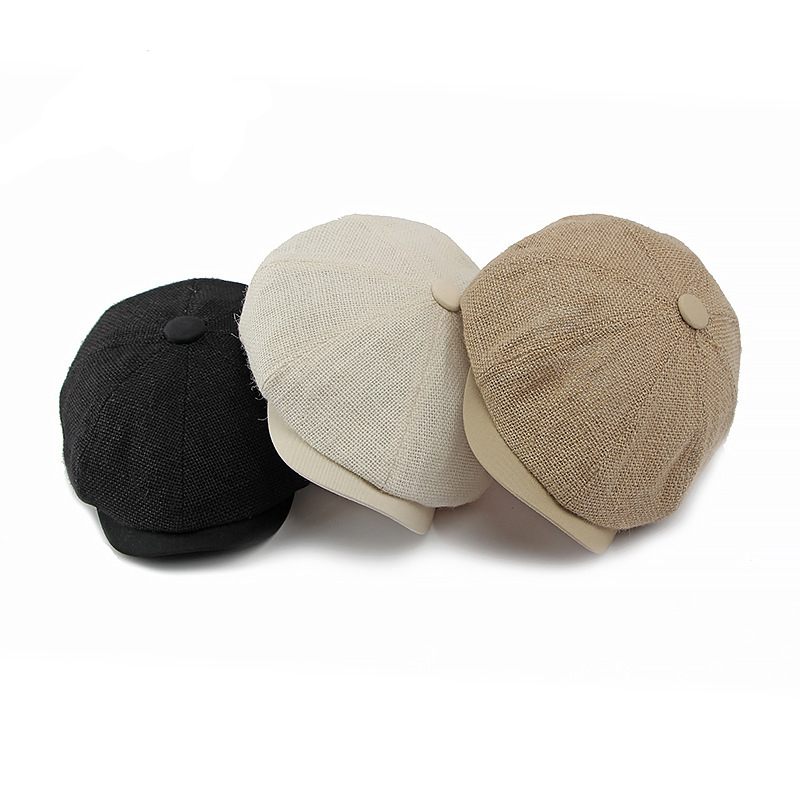 Breathable mesh octagonal newsboy cap