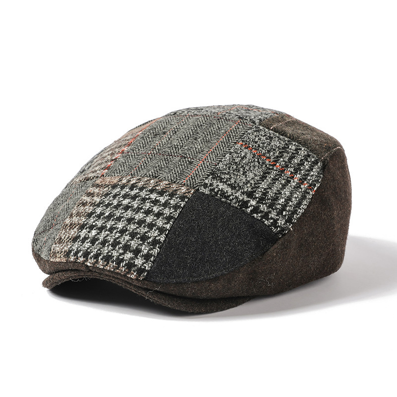 MARLIN | patchwork felt flat cap