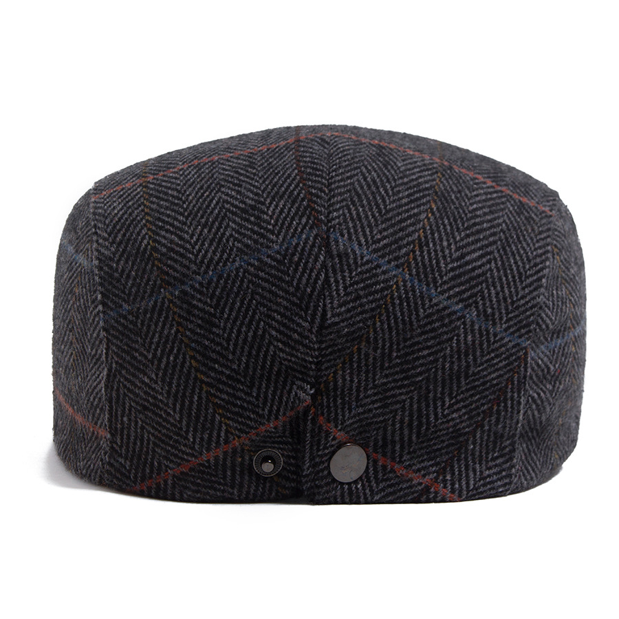 GORD | Wool striped flat-top hat