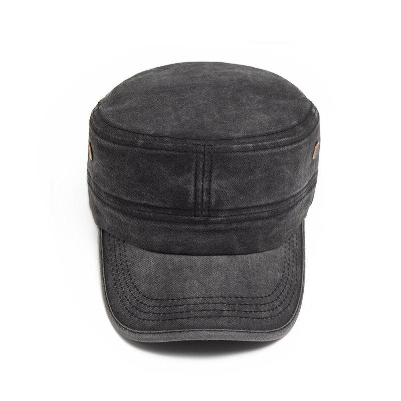 Buttons Wash flat top baseball cap