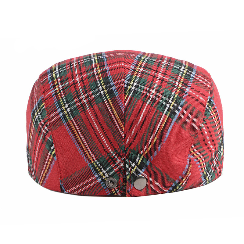 ZEB | Plaid Christmas color flat cap