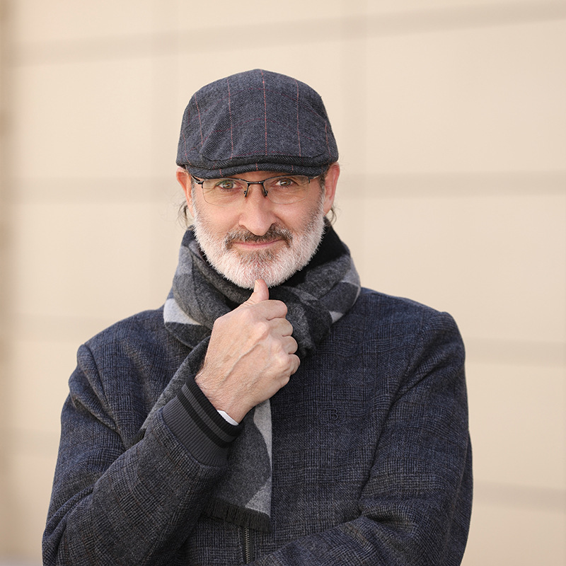 ZEB | Vintage Striped Knit Flat Hat