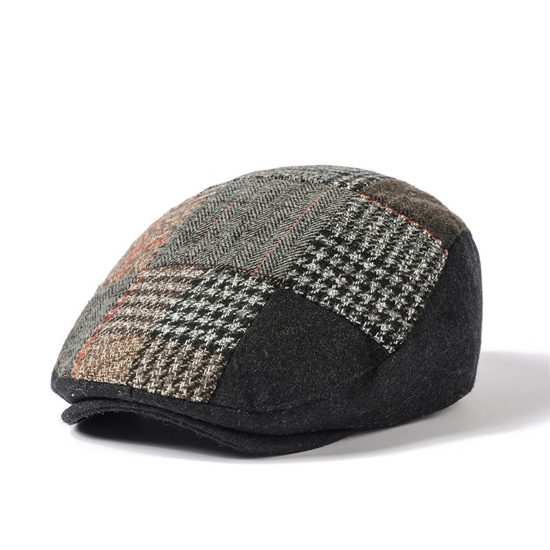 MARLIN | patchwork felt flat cap