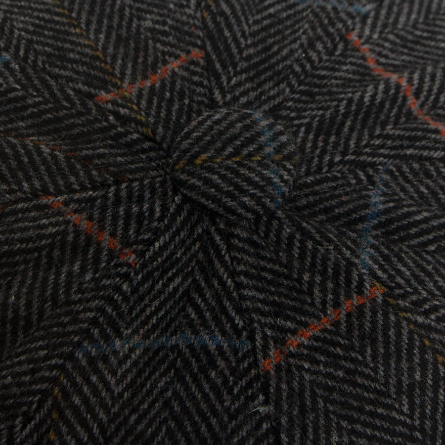 Octagonal wool newsboy cap