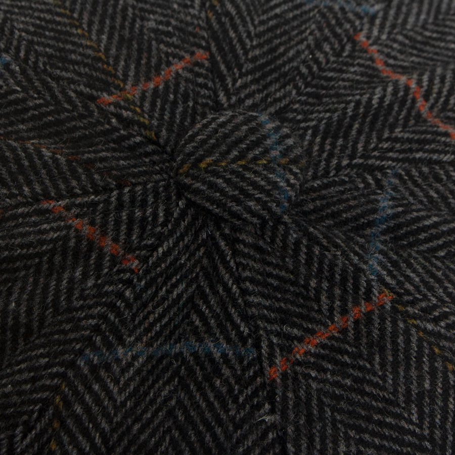 Octagonal wool newsboy cap