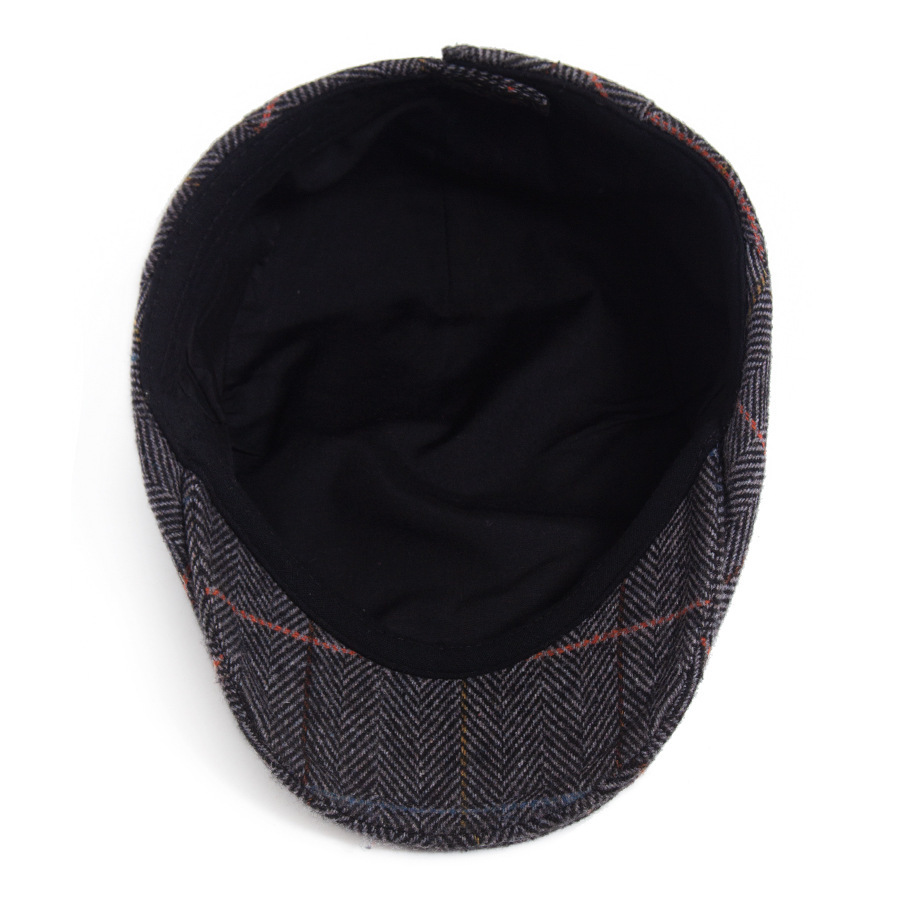 GORD | Wool striped flat-top hat
