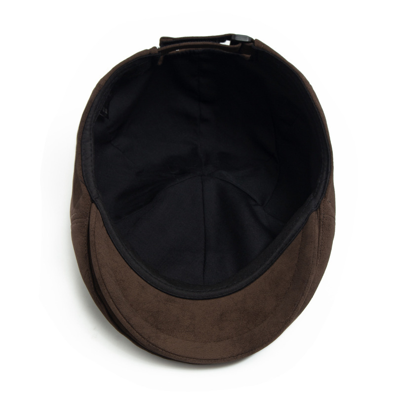 New suede newsboy cap