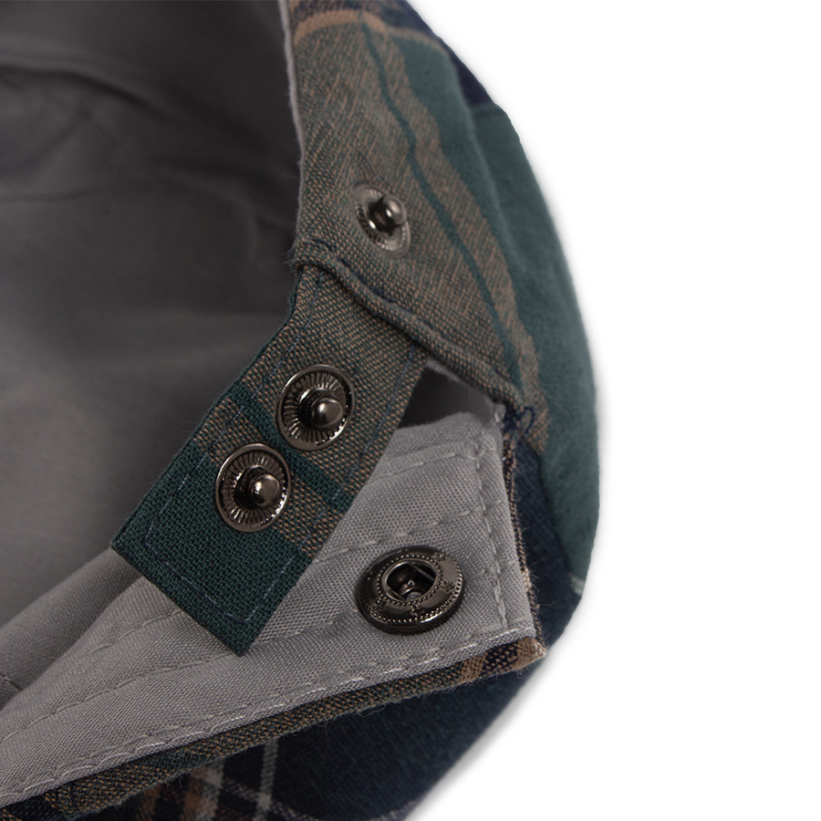 LIA | Checkered pattern cotton flat cop hat