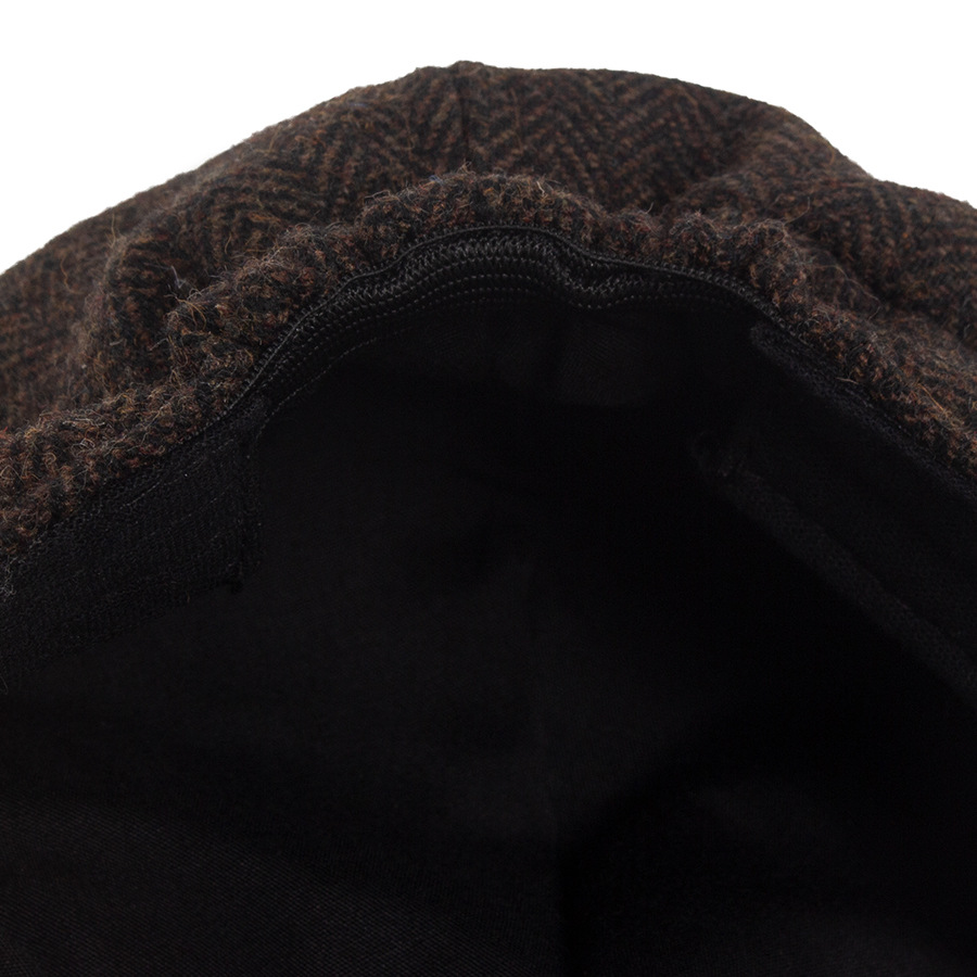 Autumn and winter wool octagonal newsboy cap