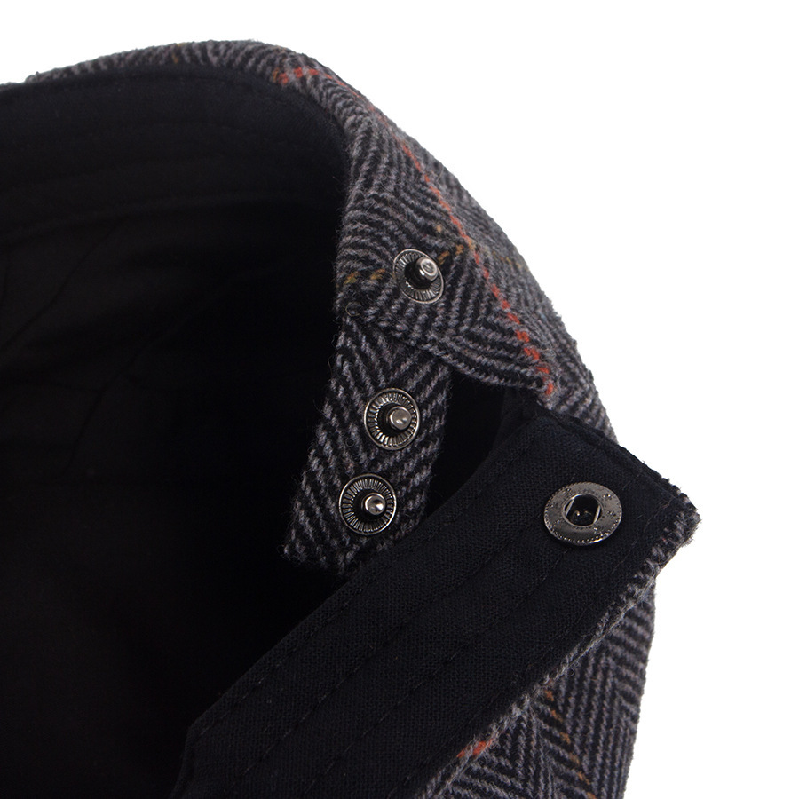 GORD | Wool striped flat-top hat