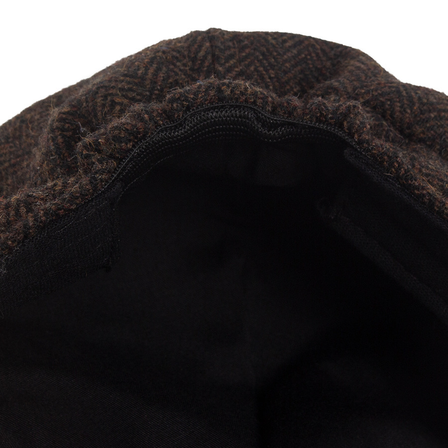 Autumn and winter wool octagonal newsboy cap