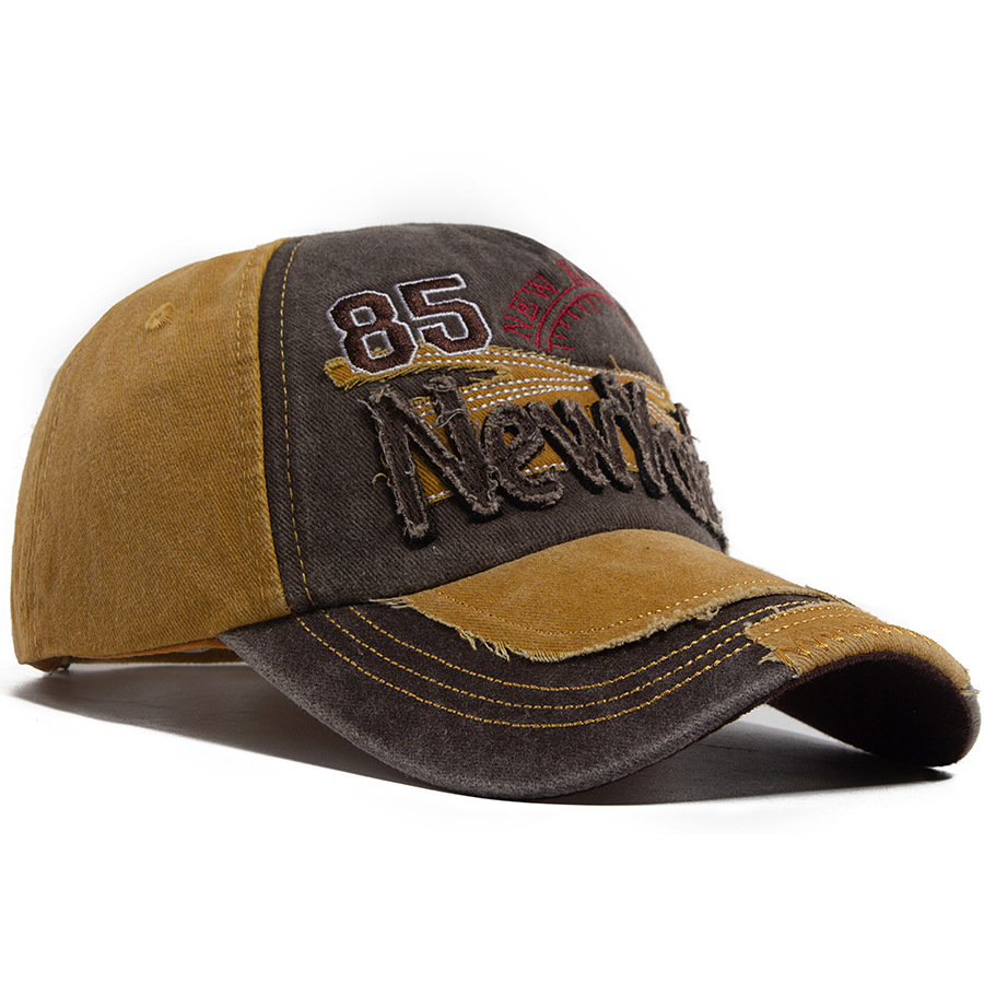 Retro-style NEW YORK embroidered baseball cap