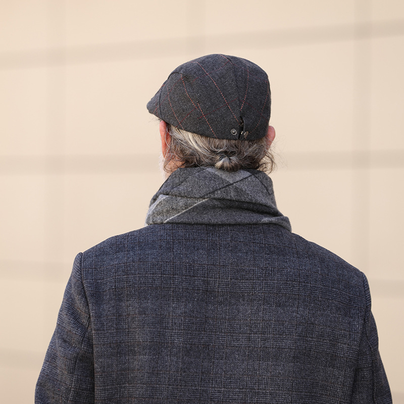 ZEB | Vintage Striped Knit Flat Hat